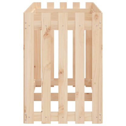 vidaXL Garden Raised Bed with Fence Design 150x50x70 cm Solid Wood Pine