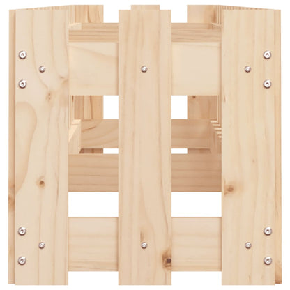 vidaXL Garden Raised Bed with Fence Design 200x30x30 cm Solid Wood Pine
