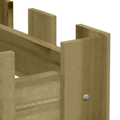 vidaXL Garden Raised Bed with Fence Design 200x30x30 cm Impregnated Wood Pine