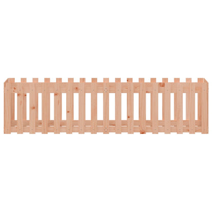 vidaXL Garden Raised Bed with Fence Design 200x50x50 cm Solid Wood Douglas