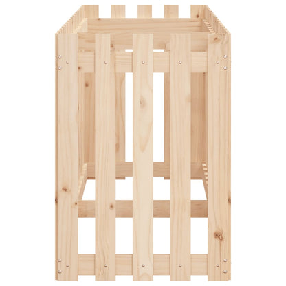 vidaXL Garden Raised Bed with Fence Design 200x50x70 cm Solid Wood Pine