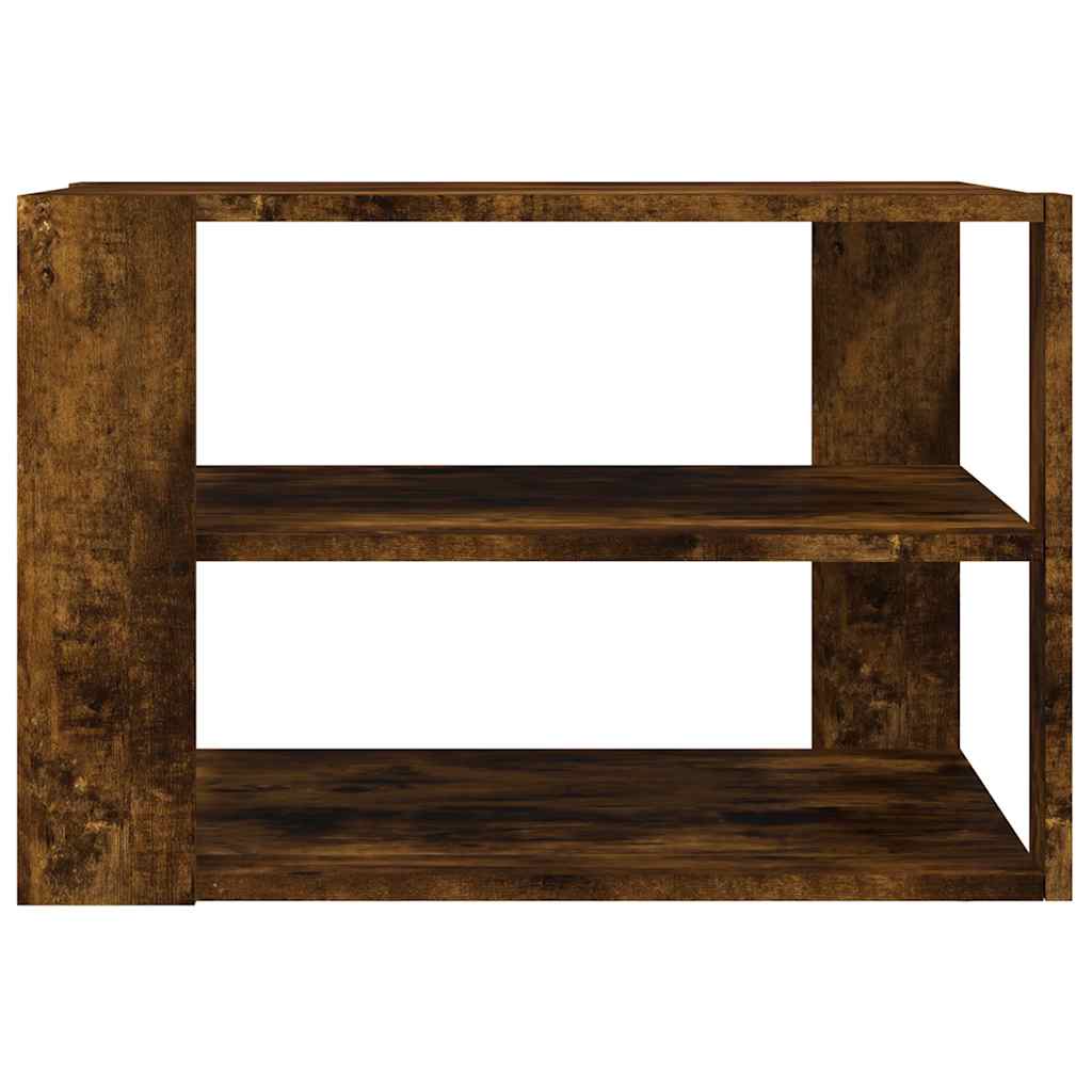 vidaXL Coffee Table Smoked Oak 58x58x40 cm Engineered Wood