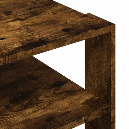 vidaXL Coffee Table Smoked Oak 58x58x40 cm Engineered Wood