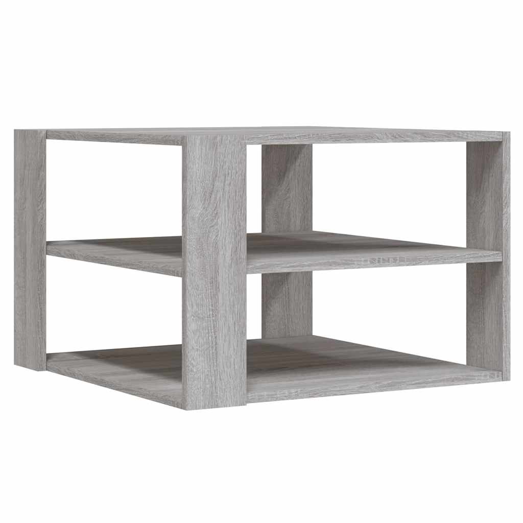 vidaXL Coffee Table Grey Sonoma 58x58x40 cm Engineered Wood