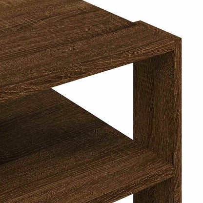 vidaXL Coffee Table Brown Oak 58x58x40 cm Engineered Wood