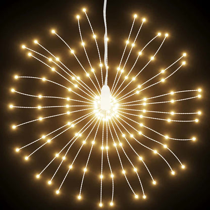 vidaXL Christmas Starburst Light 140 LEDs Warm White 17 cm