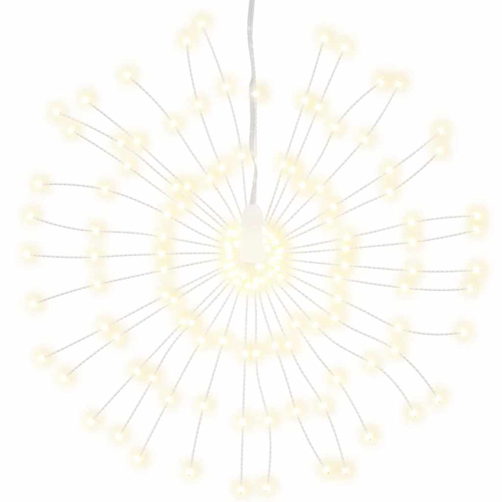 vidaXL Christmas Starburst Lights 140 LEDs 4 pcs Warm White 17 cm