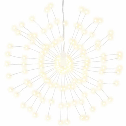 vidaXL Christmas Starburst Lights 140 LEDs 4 pcs Warm White 17 cm