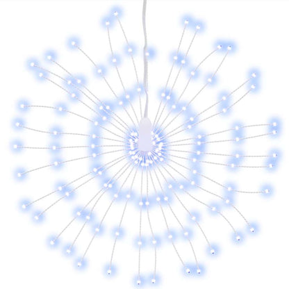 vidaXL Christmas Starburst Lights 140 LEDs 4 pcs Cold White 17 cm