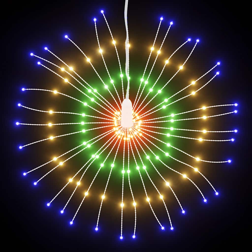 vidaXL Christmas Starburst Lights 140 LEDs 4 pcs Multicolour 17 cm