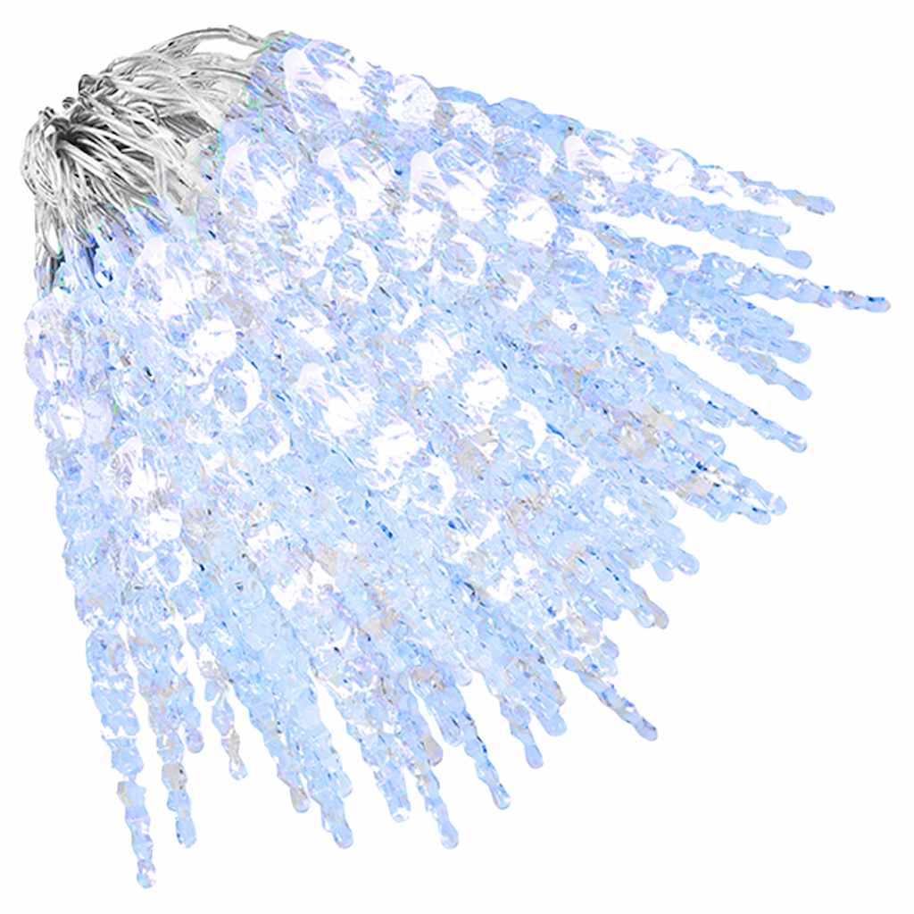 vidaXL Christmas Icicle Light 200 LEDs Cold White 20 m Acrylic PVC