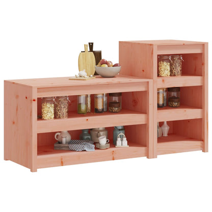 vidaXL Outdoor Kitchen Cabinets MEPPEL 2 pcs Solid Wood Douglas