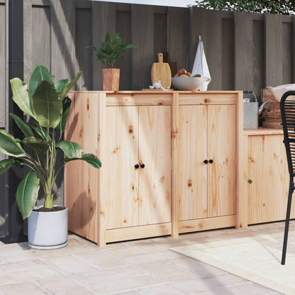 vidaXL Outdoor Kitchen Cabinet Solid Wood Pine
