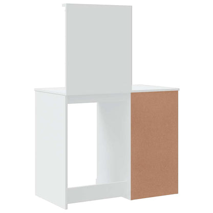 vidaXL Dressing Table with LED Lights White 90x42x132,5 cm