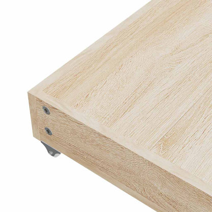 vidaXL Bed Storage Drawers 2 pcs Light Grey Engineered Wood and Fabric