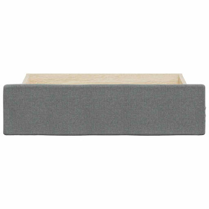 vidaXL Bed Storage Drawers 2 pcs Dark Grey Engineered Wood and Fabric