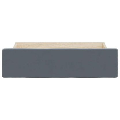 vidaXL Bed Storage Drawers 2 pcs Dark Grey Engineered Wood and Velvet