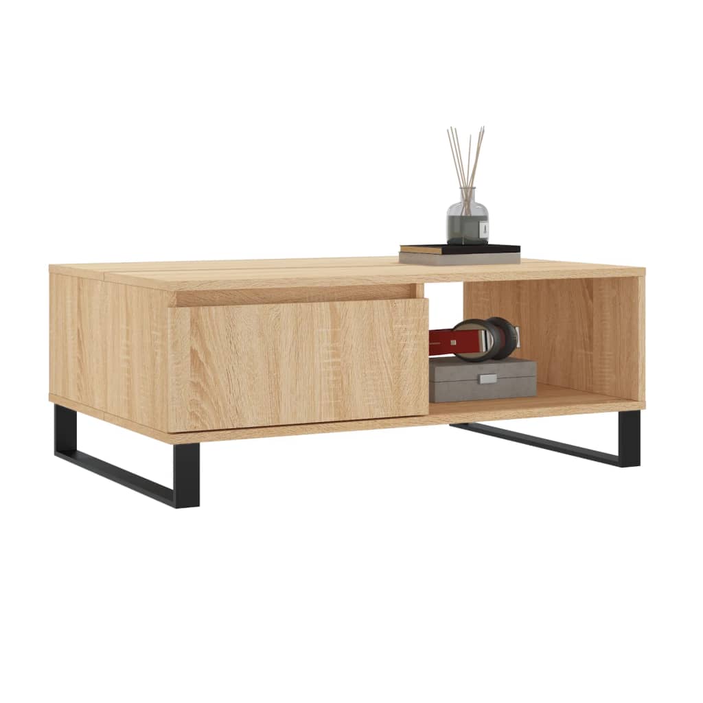 vidaXL Coffee Table Sonoma Oak 90x60x35 cm Engineered Wood