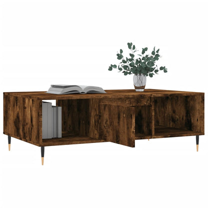 vidaXL Coffee Table Smoked Oak 104x60x35 cm Engineered Wood