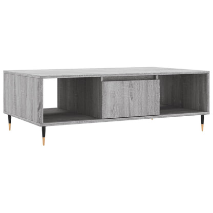 vidaXL Coffee Table Grey Sonoma 104x60x35 cm Engineered Wood