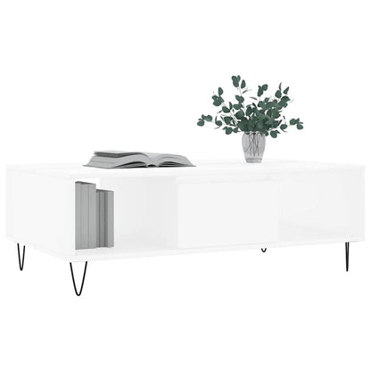 vidaXL Coffee Table White 104x60x35 cm Engineered Wood
