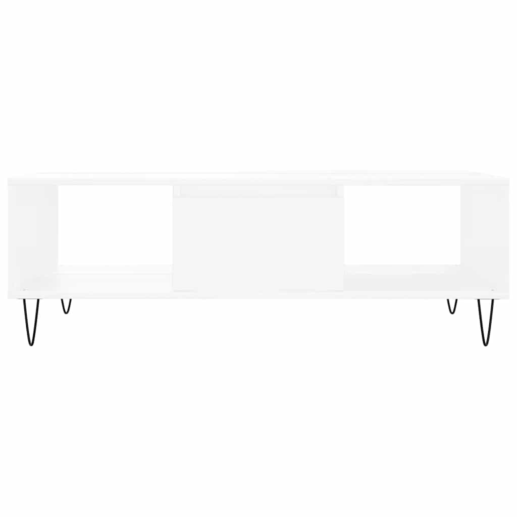 vidaXL Coffee Table White 104x60x35 cm Engineered Wood