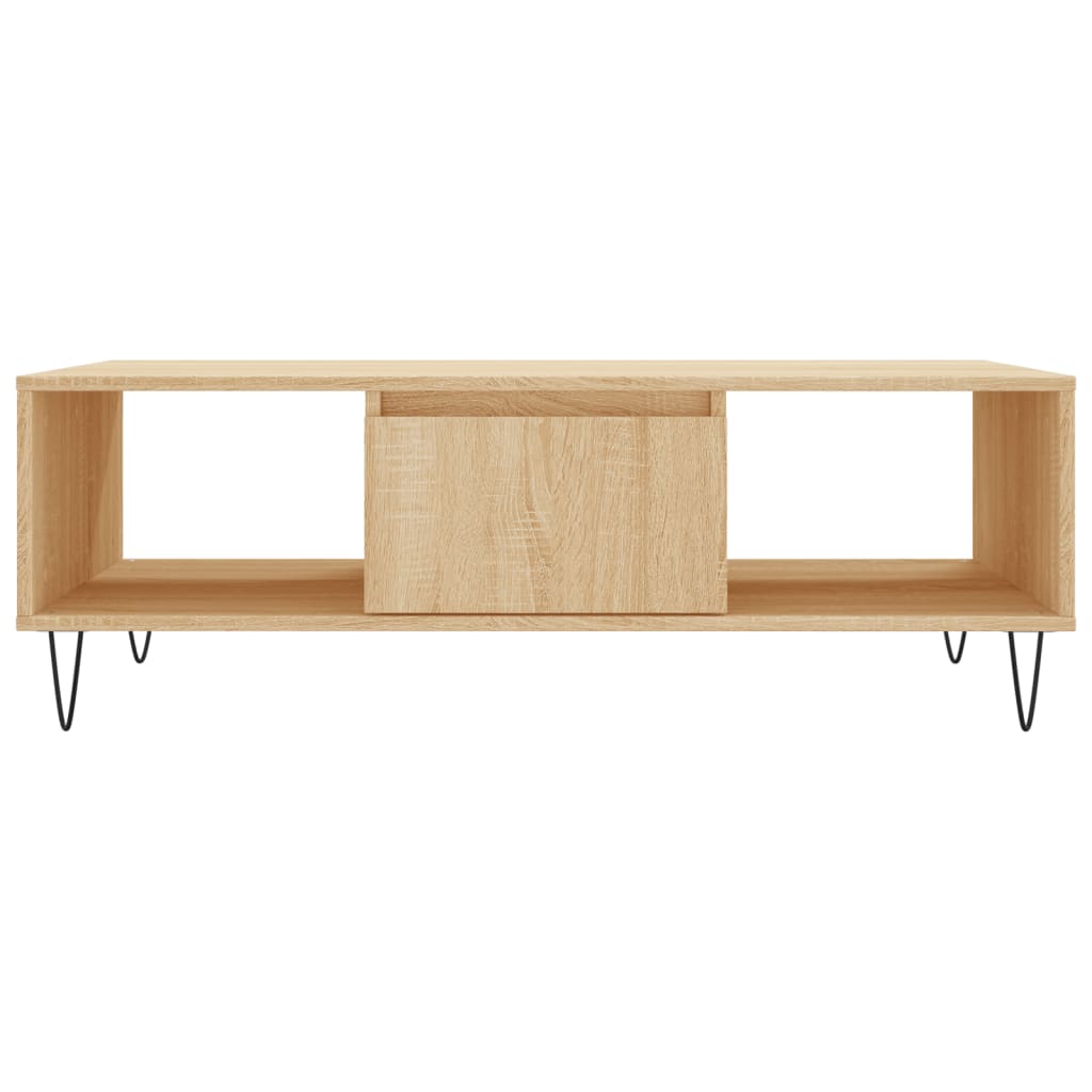 vidaXL Coffee Table Sonoma Oak 104x60x35 cm Engineered Wood