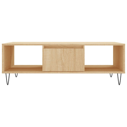 vidaXL Coffee Table Sonoma Oak 104x60x35 cm Engineered Wood