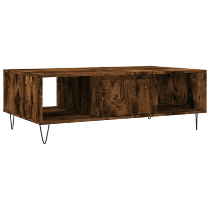 vidaXL Coffee Table Smoked Oak 104x60x35 cm Engineered Wood