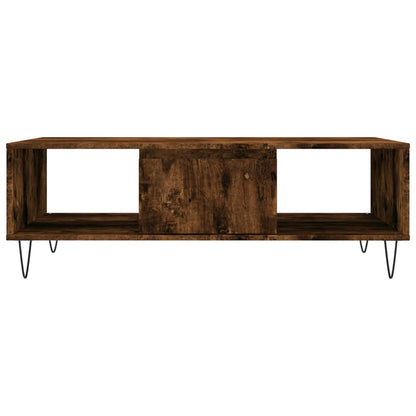 vidaXL Coffee Table Smoked Oak 104x60x35 cm Engineered Wood