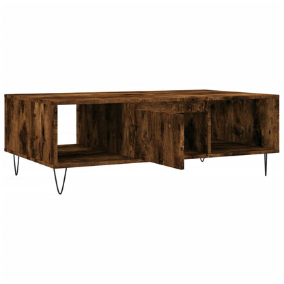 vidaXL Coffee Table Smoked Oak 104x60x35 cm Engineered Wood