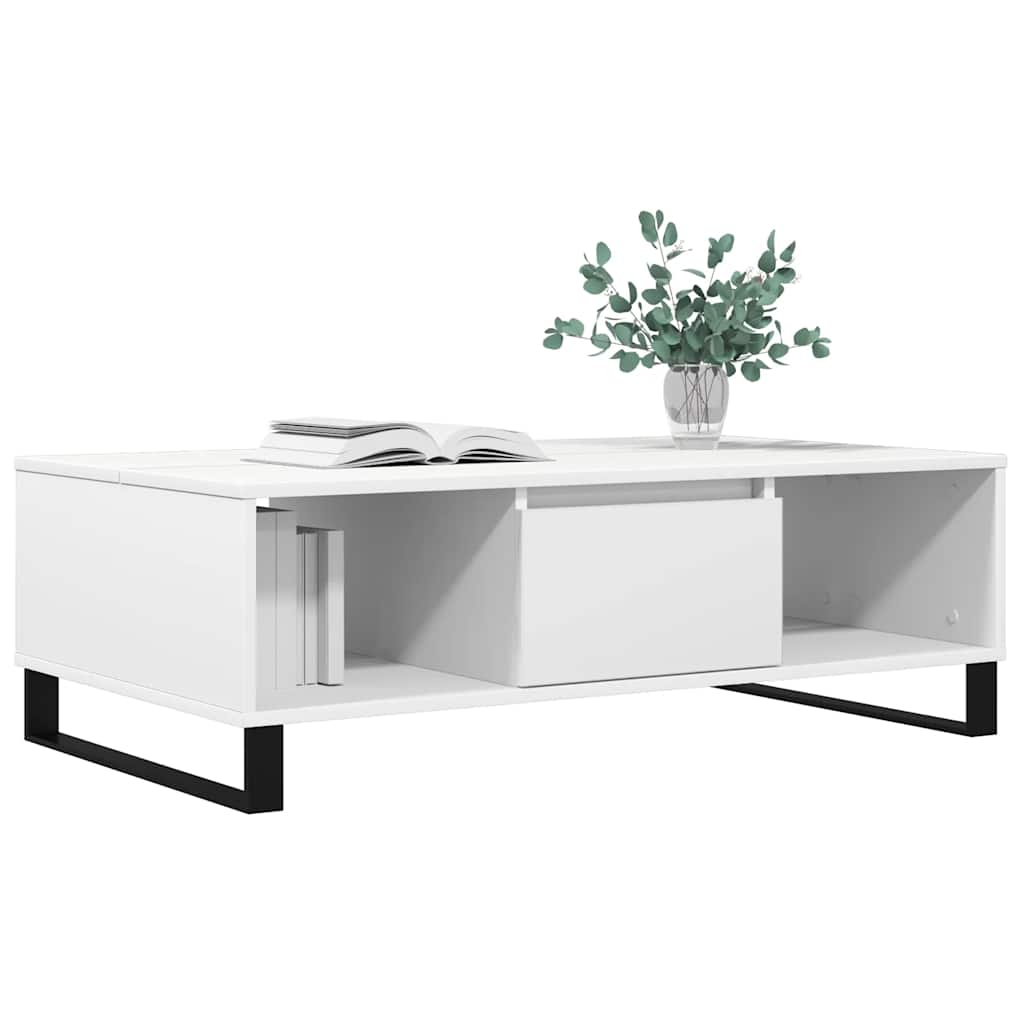 vidaXL Coffee Table White 104x60x35 cm Engineered Wood
