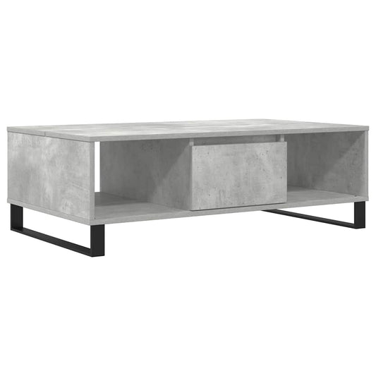 vidaXL Coffee Table Concrete Grey 104x60x35 cm Engineered Wood