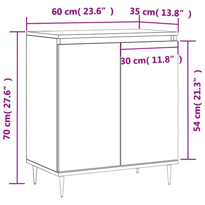 vidaXL Sideboard Sonoma Oak 60x35x70 cm Engineered Wood