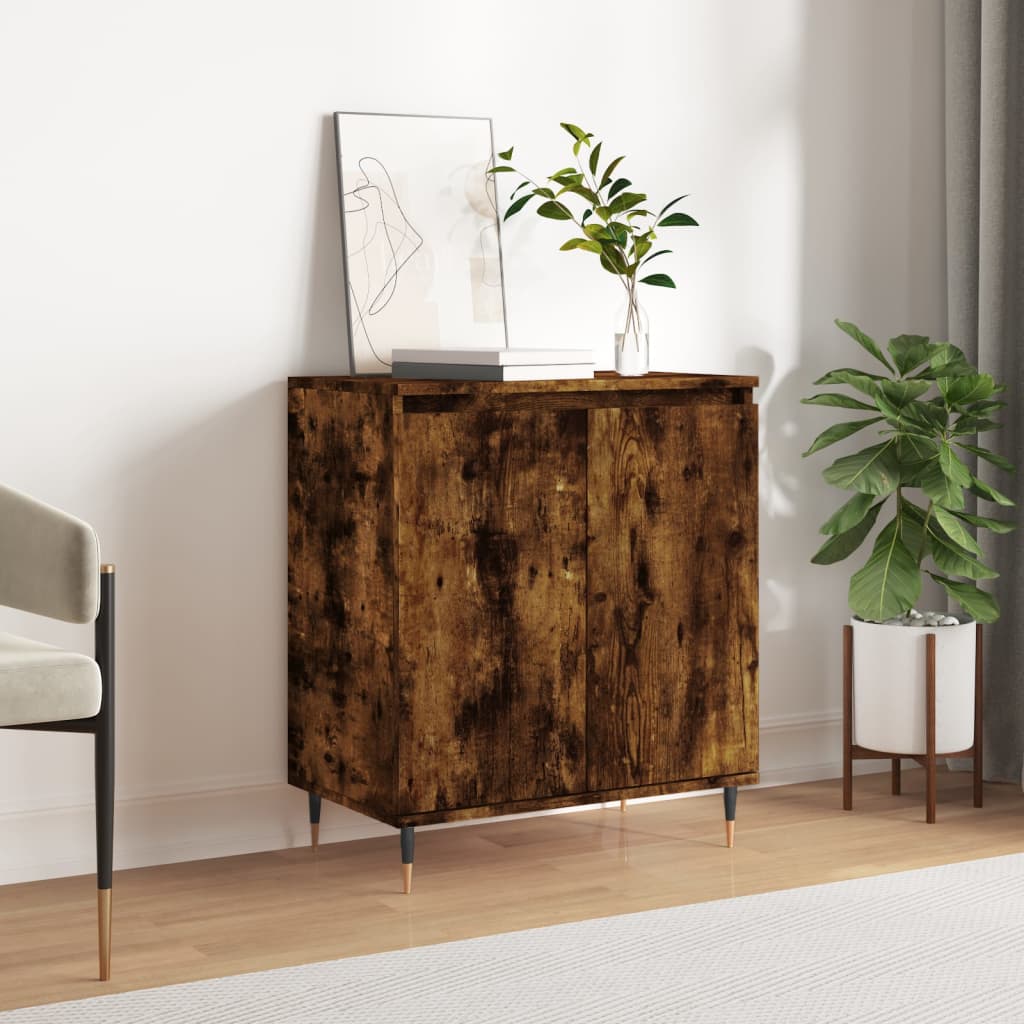 vidaXL Sideboard Smoked Oak 60x35x70 cm Engineered Wood