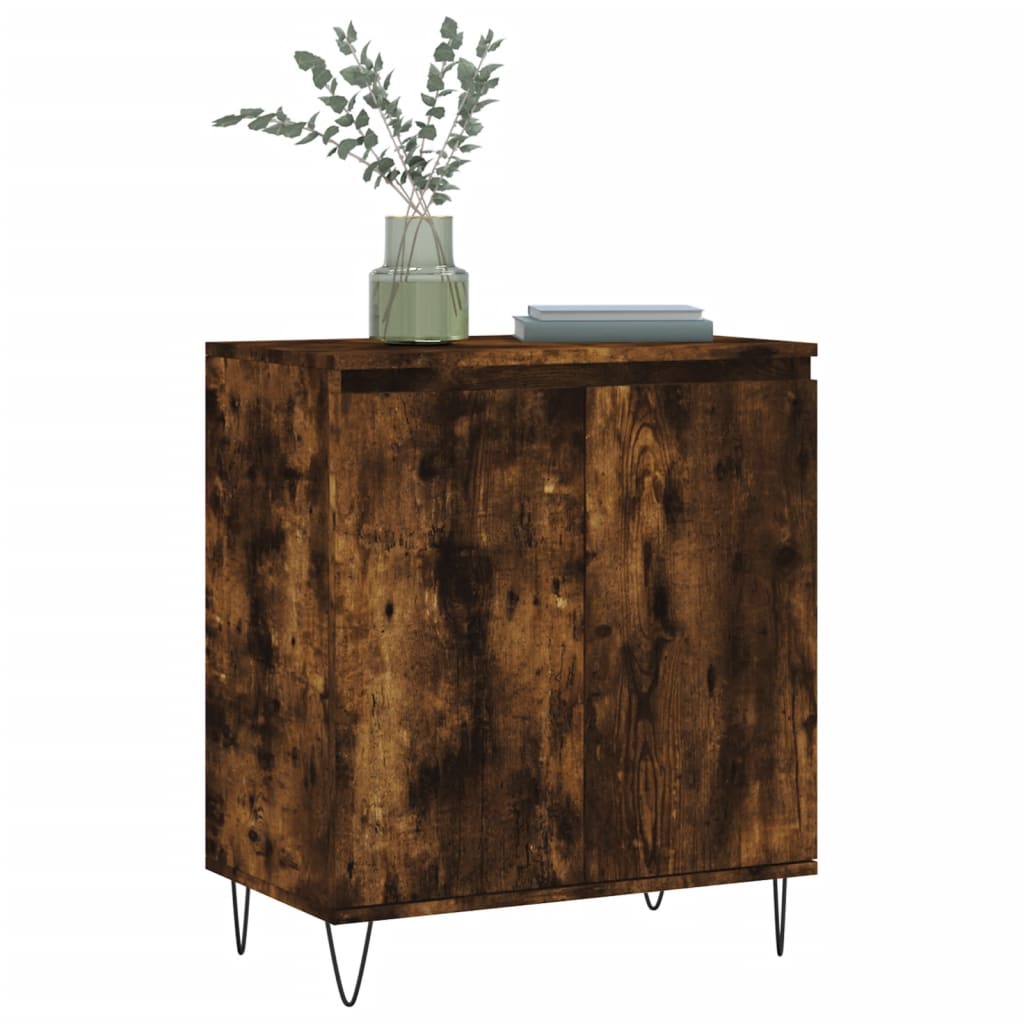 vidaXL Sideboard Smoked Oak 60x35x70 cm Engineered Wood