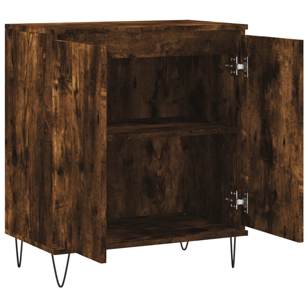 vidaXL Sideboard Smoked Oak 60x35x70 cm Engineered Wood