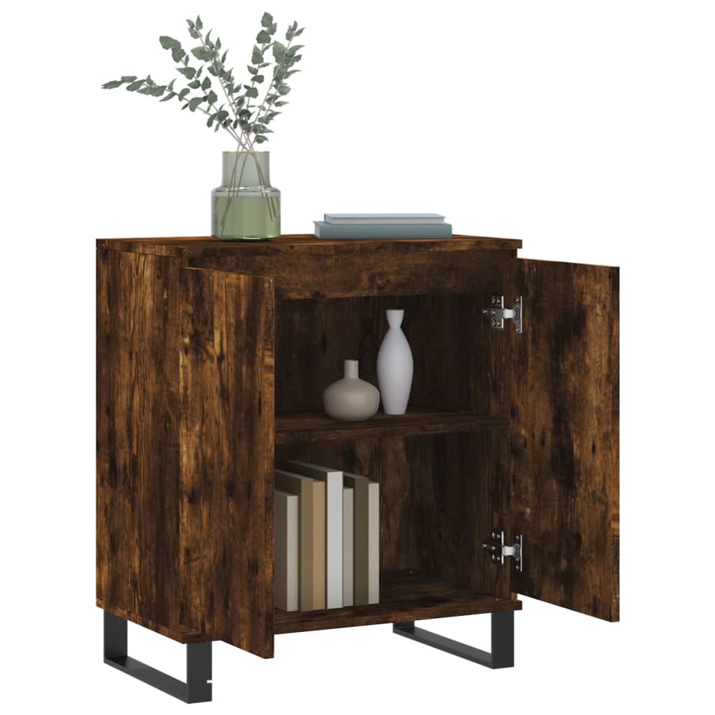 vidaXL Sideboard Smoked Oak 60x35x70 cm Engineered Wood