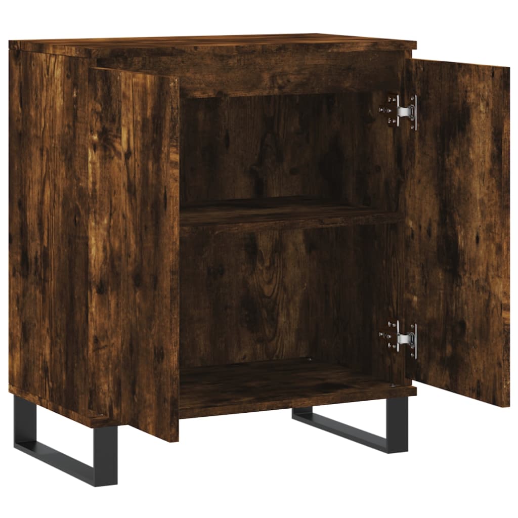 vidaXL Sideboard Smoked Oak 60x35x70 cm Engineered Wood
