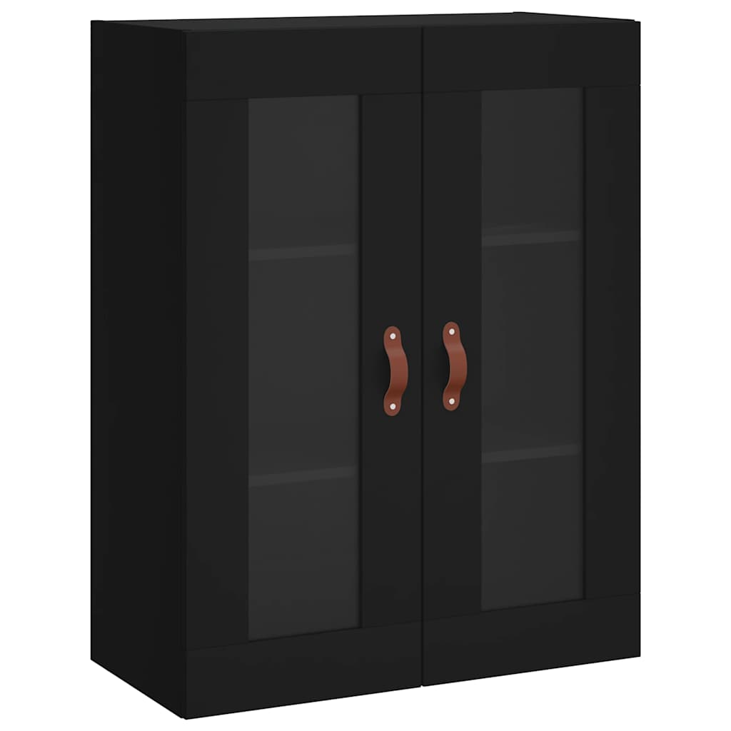 vidaXL Wall Mounted Cabinet Black 69,5x34x90 cm