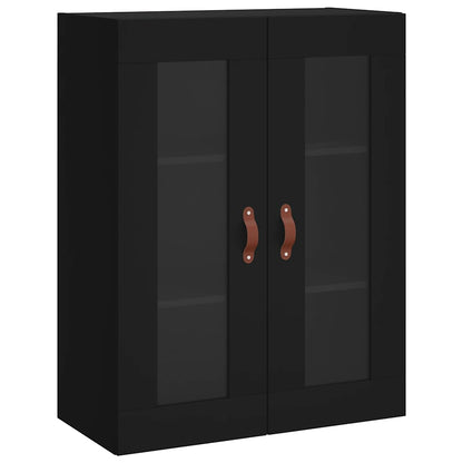 vidaXL Wall Mounted Cabinet Black 69,5x34x90 cm