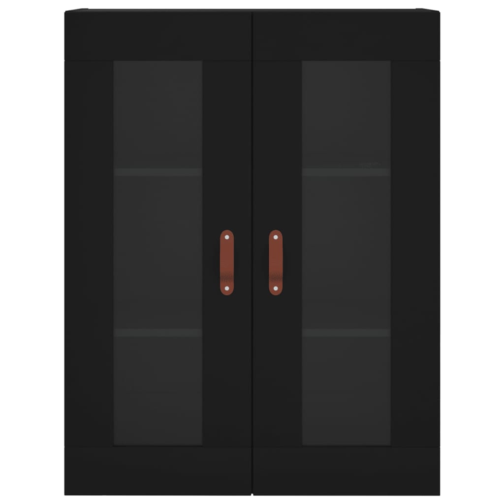 vidaXL Wall Mounted Cabinet Black 69.5x34x90 cm