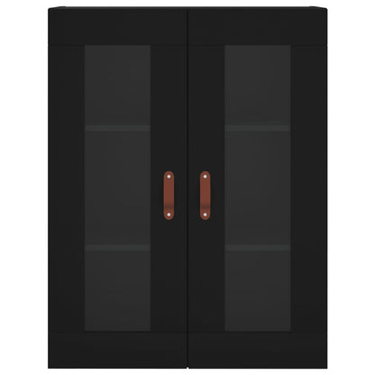 vidaXL Wall Mounted Cabinet Black 69.5x34x90 cm
