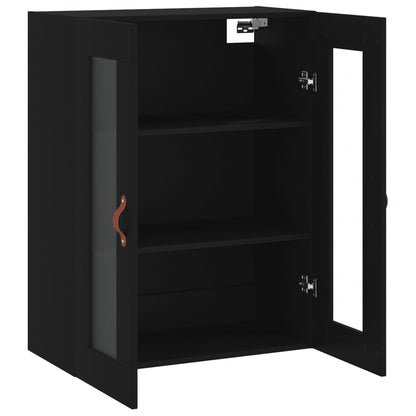 vidaXL Wall Mounted Cabinet Black 69,5x34x90 cm