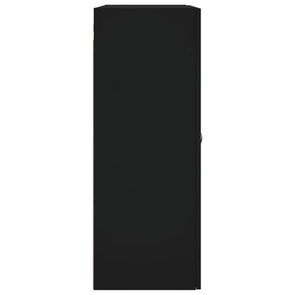 vidaXL Wall Mounted Cabinet Black 69.5x34x90 cm
