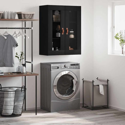 vidaXL Wall Mounted Cabinet Black 69,5x34x90 cm