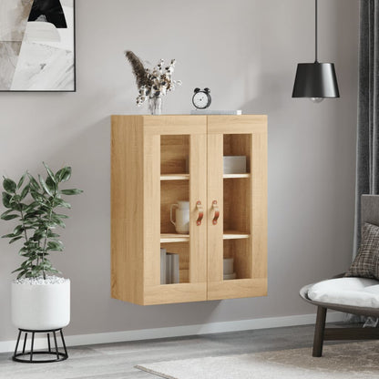 vidaXL Wall Mounted Cabinet Sonoma Oak 69,5x34x90 cm