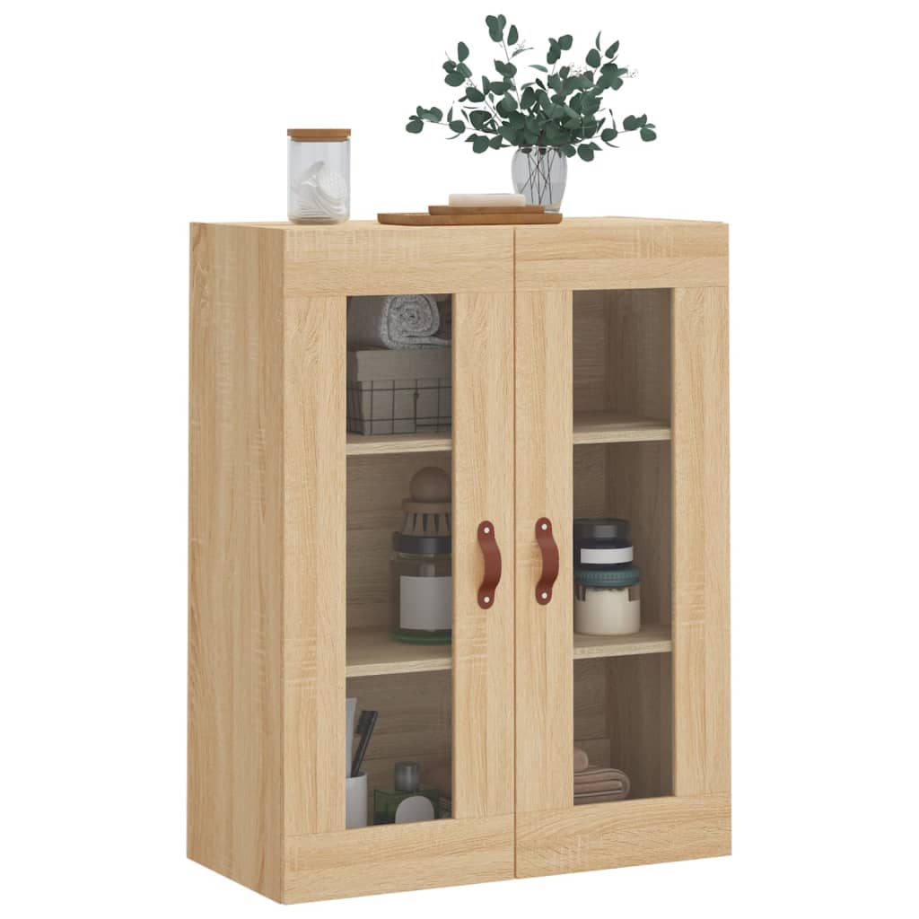 vidaXL Wall Mounted Cabinet Sonoma Oak 69,5x34x90 cm