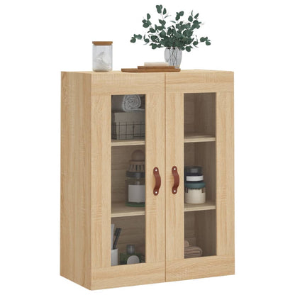 vidaXL Wall Mounted Cabinet Sonoma Oak 69,5x34x90 cm
