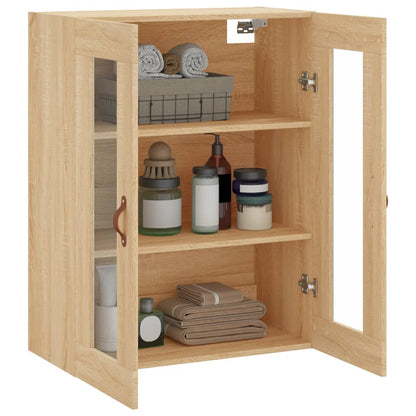 vidaXL Wall Mounted Cabinet Sonoma Oak 69,5x34x90 cm